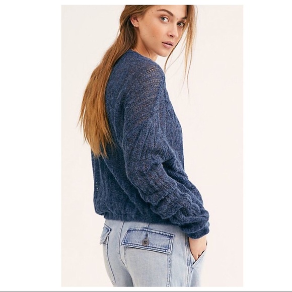 FREE PEOPLE BOHO PULLOVER KNIT TUNIC SWEATER A3C - Picture 6 of 16